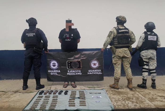 Fuerzas estatales y federales capturan a objetivo delincuencial en Apatzingán