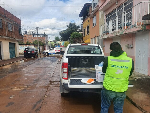 #Galería | Atiende SSM colonias afectadas por inundaciones en Morelia