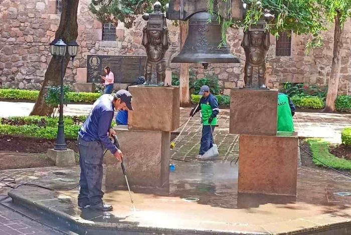 Gerencia del Centro Histórico da mantenimiento a Casa Natal de Morelos