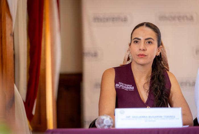 Giulianna Bugarini respalda, junto a diputados de Morena, políticas educativas de Sheinbaum por su impacto histórico