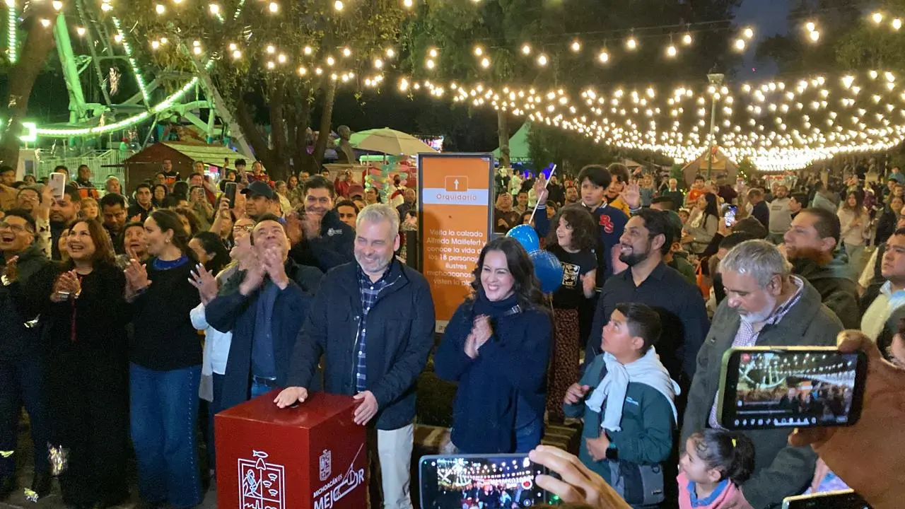 Gobernador Bedolla inaugura la Villa Navideña Michoacán 2026