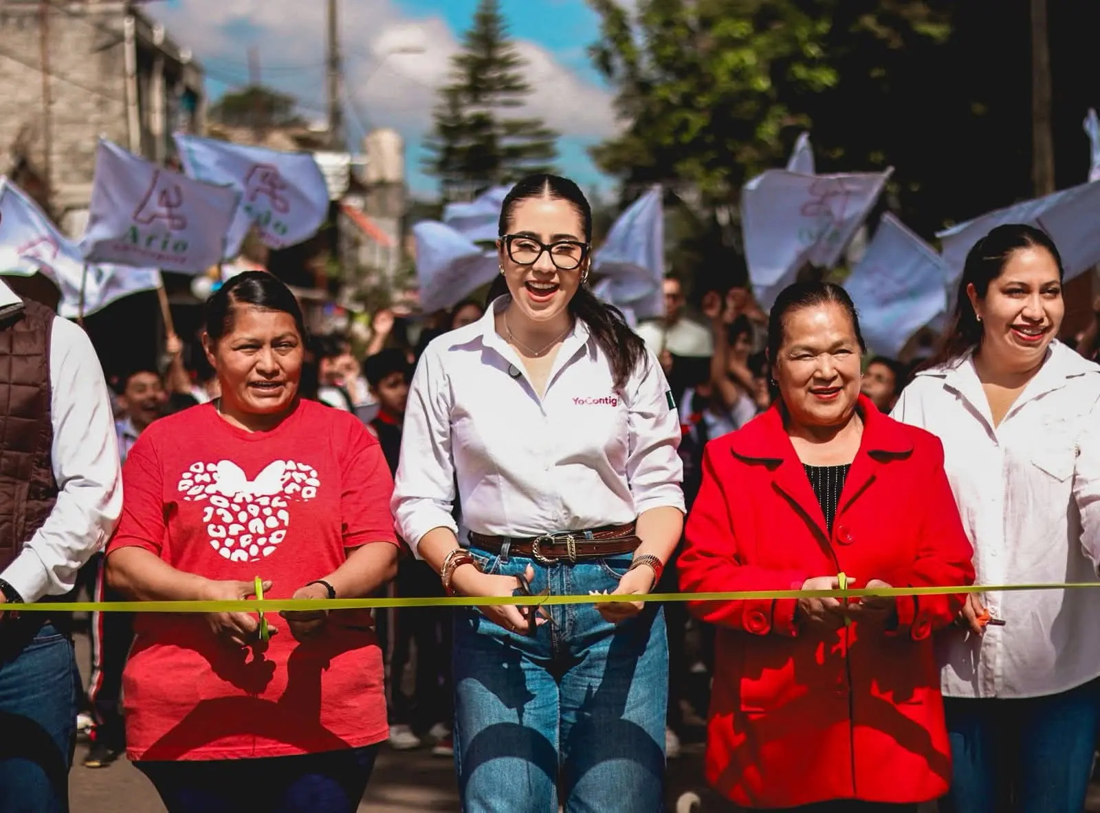 Gobierno de Ario entrega obra de pavimentación en la colonia Obrera