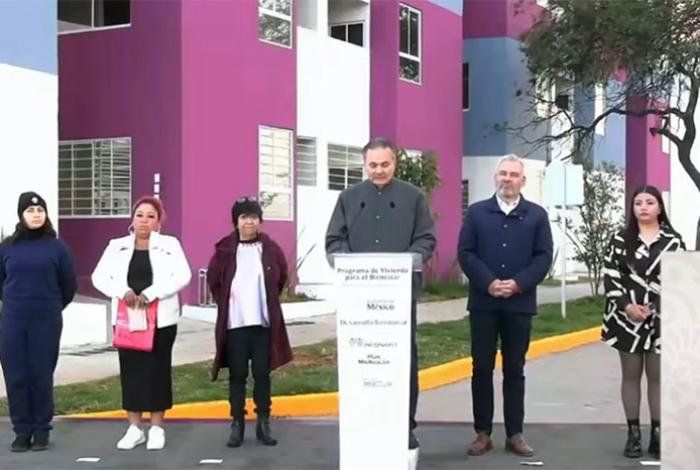 Gobierno de México entrega primeras 48 viviendas del Bienestar en Villas de Oriente, en Morelia