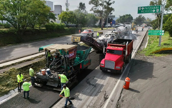 Gobierno de Michoacán inicia mantenimiento a la carretera federal Morelia-Pátzcuaro