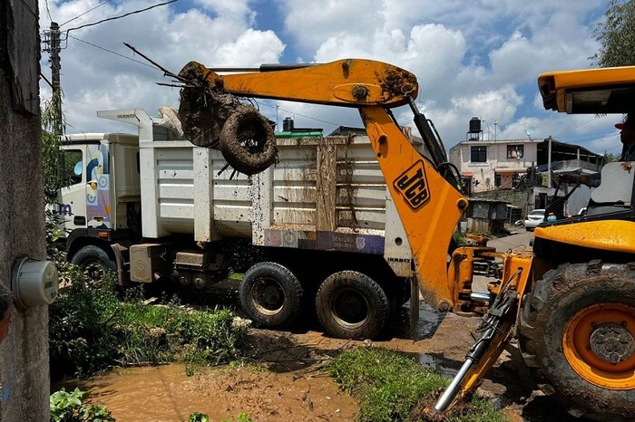 Gobierno de Morelia mantiene labores de limpieza de ríos en la zona rural