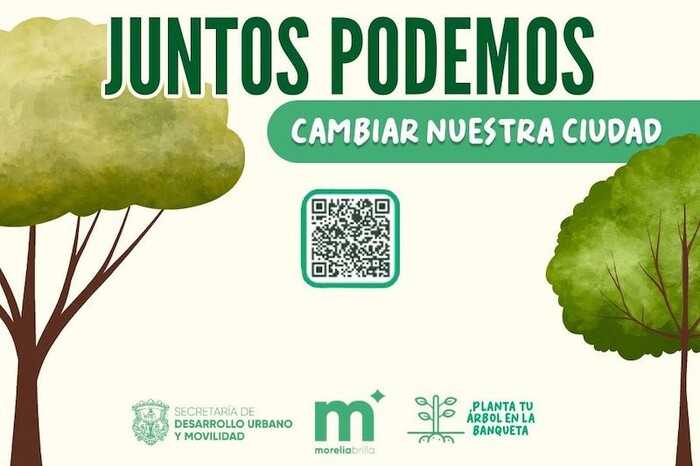 Gobierno de Morelia pone el árbol y tú elige la banqueta