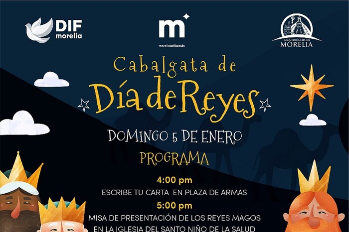 Gobierno de Morelia presenta programa de la Cabalgata de Reyes Magos