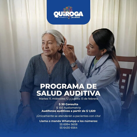 Gobierno de Quiroga lanza el “Programa de Salud Auditiva” con consultas y audífonos a precios accesibles