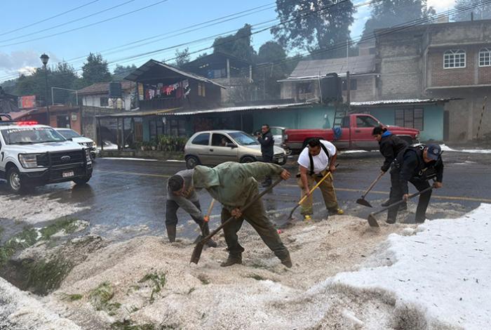 Gobierno de Salvador Escalante reporta saldo blanco tras fuerte granizada de este martes