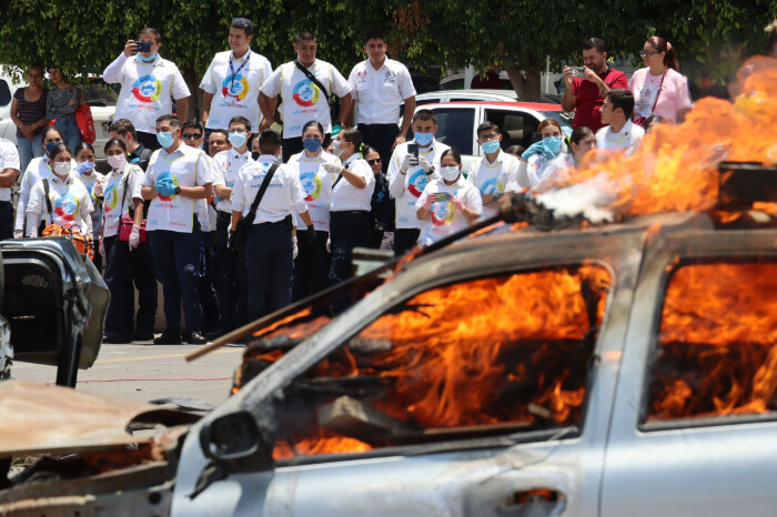 Gobierno de Tarímbaro realiza el primer simulacro de hecho vial