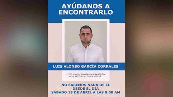 Gobierno indaga desaparición de candidato Luis García Corrales en Sinaloa