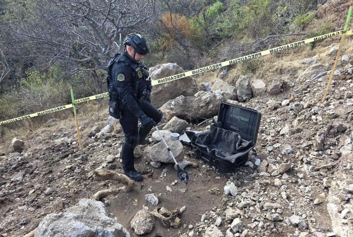 Guardia Civil neutraliza granada de gas en Morelia