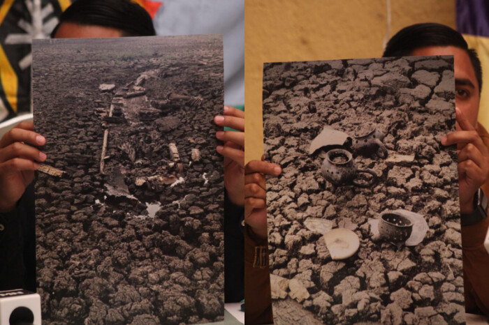 Habitantes de Jarácuaro aseguran haber encontrado piezas arqueológicas tras la sequía del Lago de Pátzcuaro