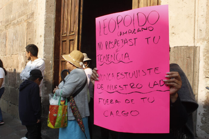 Habitantes de San Miguel del Monte, en Morelia, protestan por el lucro con el agua de sus manantiales