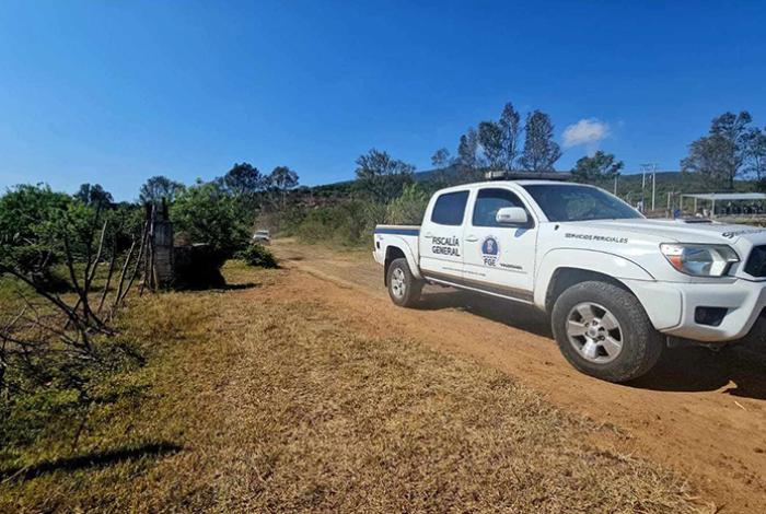 Hallan cadáver humano parcialmente sepultado en predio de Cuitzeo