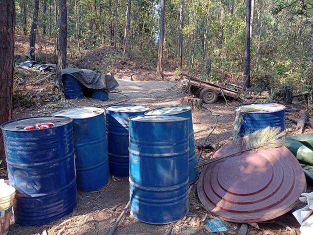 Hallan laboratorio de ‘cristal’ en cerro de Morelia; producía 100 kgs al mes