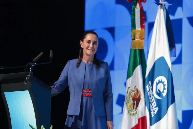  Hay certidumbre para nuestro país; Presidenta Claudia Sheinbaum en 82 asamblea anual de la Caintra Nuevo León ante más de 4 mil empresarios 