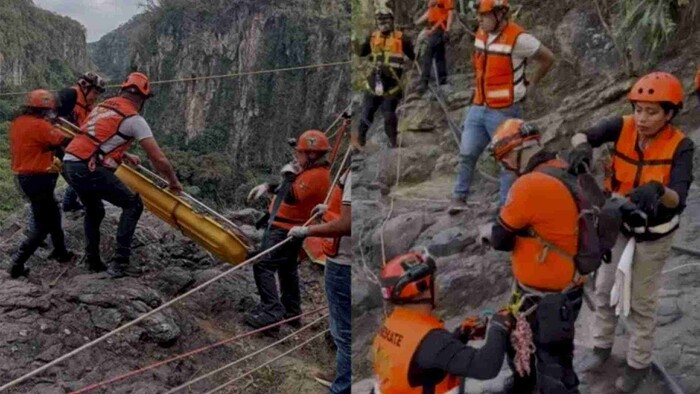 Hombre muere tras caer de una cascada en Veracruz 