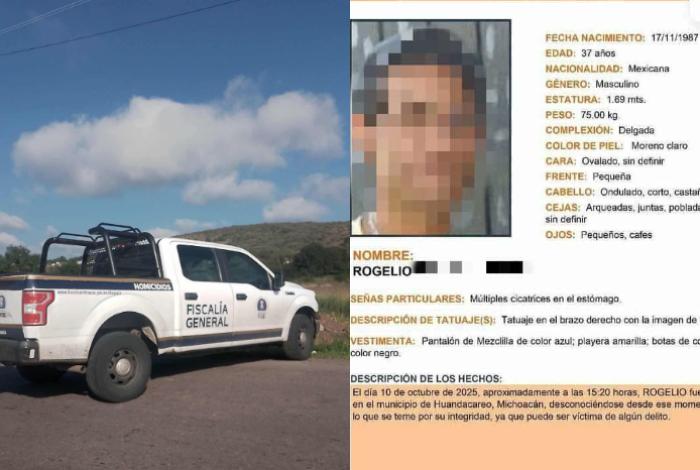 Hombre reportado desaparecido es hallado sin vida y con un mensaje en Tarímbaro