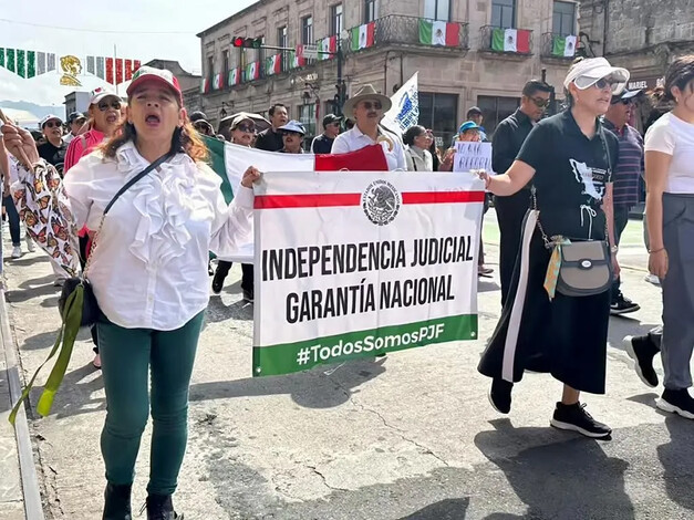 Hoy habrá marcha contra reforma del Poder Judicial en Morelia