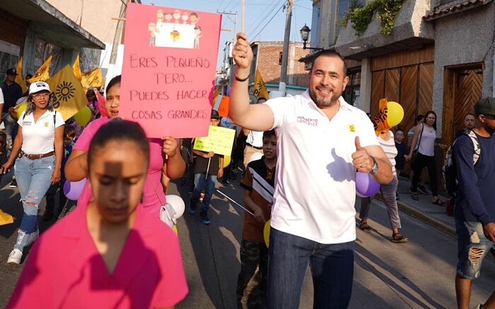 Humberto González va por la protección y defensa de los derechos de los niños de Huandacareo