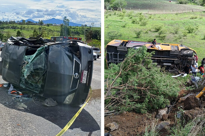 Identifican a chofer y a pasajera que fallecieron tras el accidente de camión en Morelia