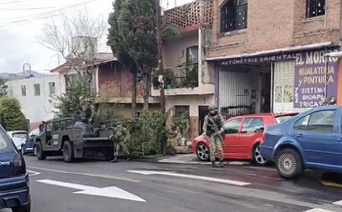 #Imágenes | Falsa noticia respecto a hombre acribillado moviliza a policías y militares en Morelia 