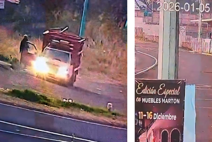 #ImágenesSensibles | #Video revela cómo lanza cuerpo desmembrado frente a TextiCuitzeo el pasado 5 de enero, para después huir