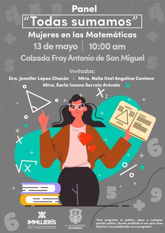 IMMUJERIS invita al panel “Todas sumamos” con mujeres matemáticas