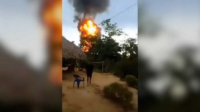 Impresionantes imágenes de la erupción del volcán San José de Mulatos en Colombia