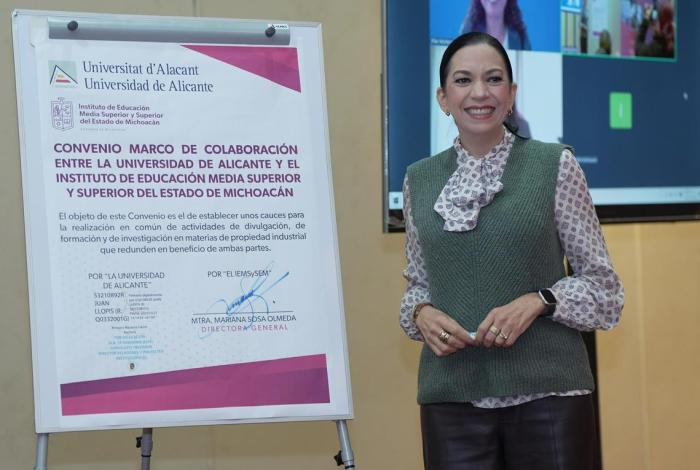 Impulsará Michoacán estudios profesionales en propiedad intelectual: Iemsysem