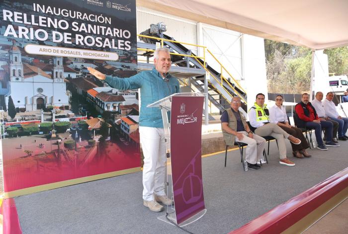 Inaugura Bedolla centro de residuos en Ario; fuente ingresos para municipio y recolectores