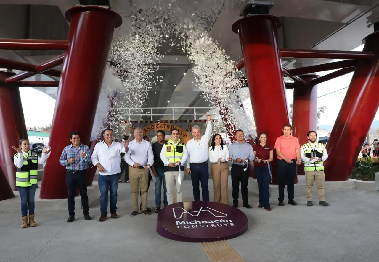 Inaugura Bedolla Paso Catrinas, la nueva vía que transforma el poniente de Morelia