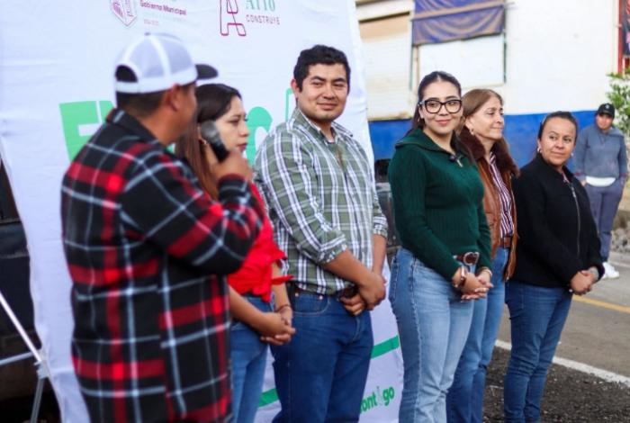 Inaugura Yohana Mendoza pavimentación de tramo carretero en Mesa del Manzanillo