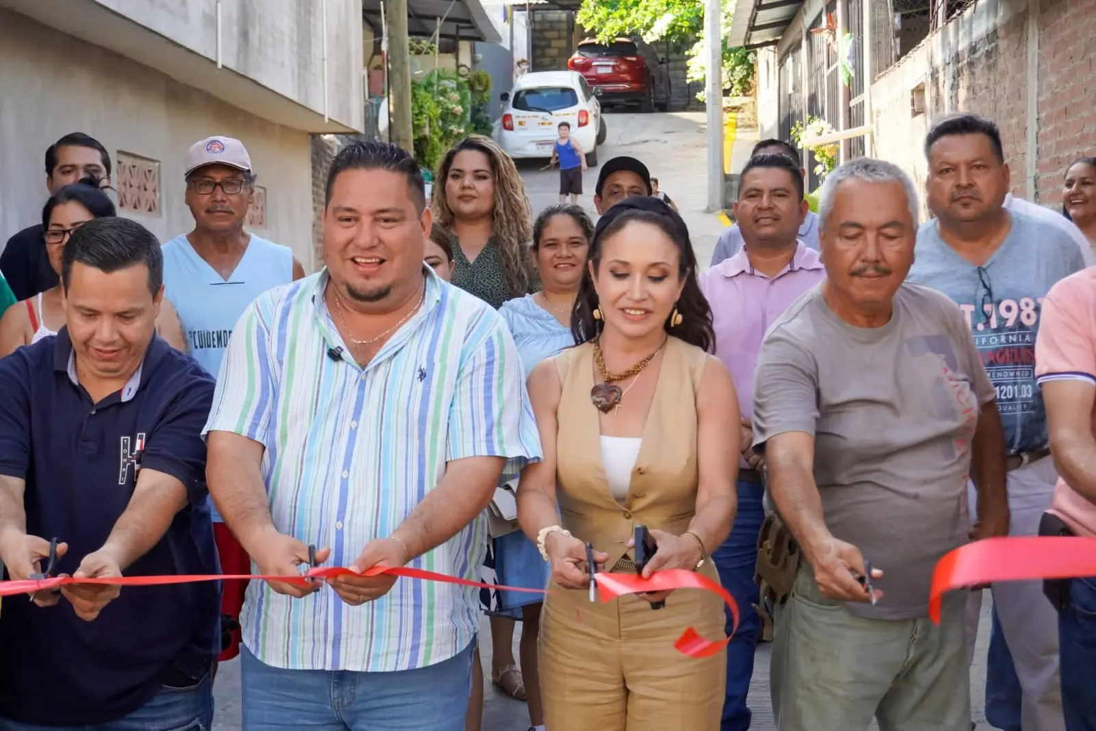 Inauguran Andador Guayaba y Venustiano Carranza en la Colonia Benito Juárez