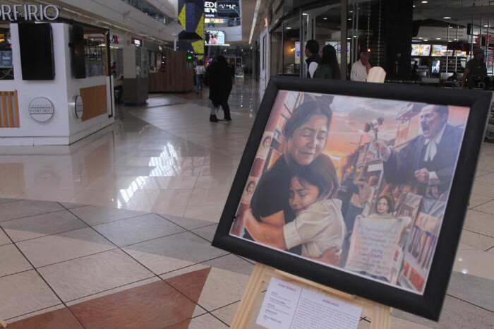 Inauguran en plaza Las Américas la exposición EncontrArte, con 11 obras sobre la desaparición forzada