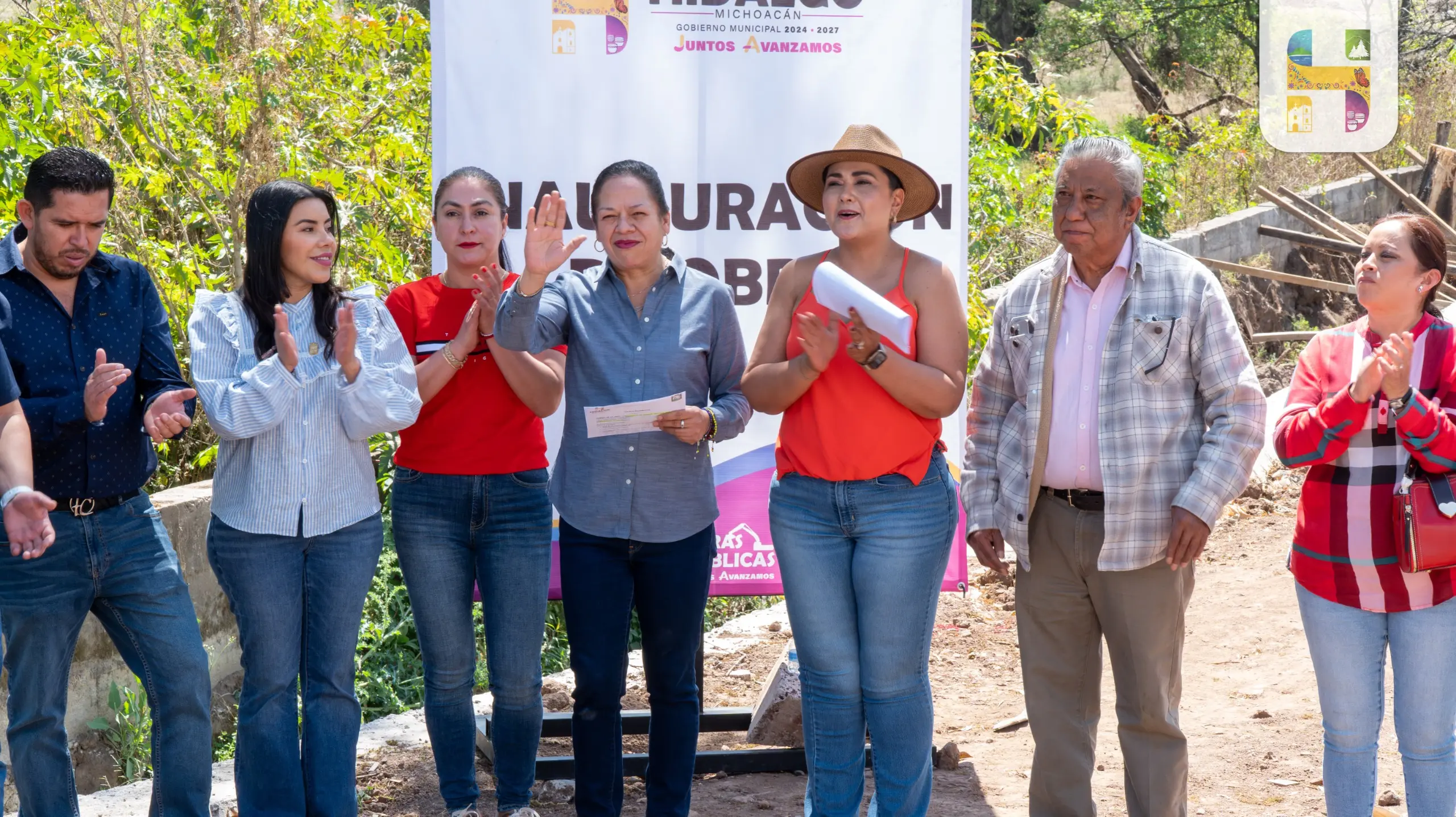 Inauguran obras de drenaje y muro de contención en el Boulevard Adrián Peña Soto de Hidalgo