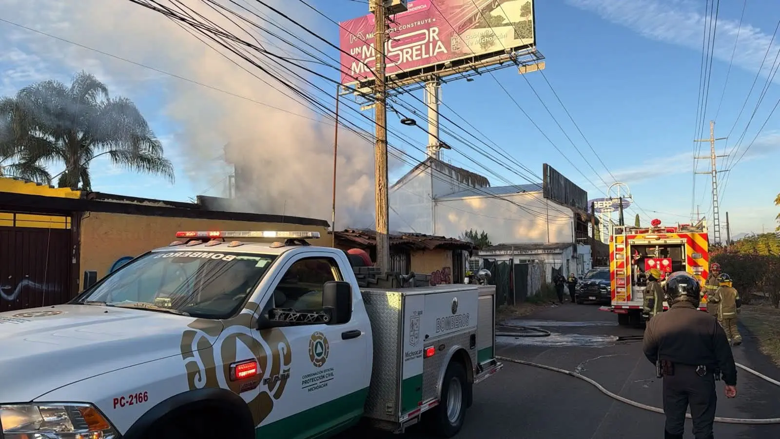 Incendio en vivienda deja solo daños materiales en Morelia