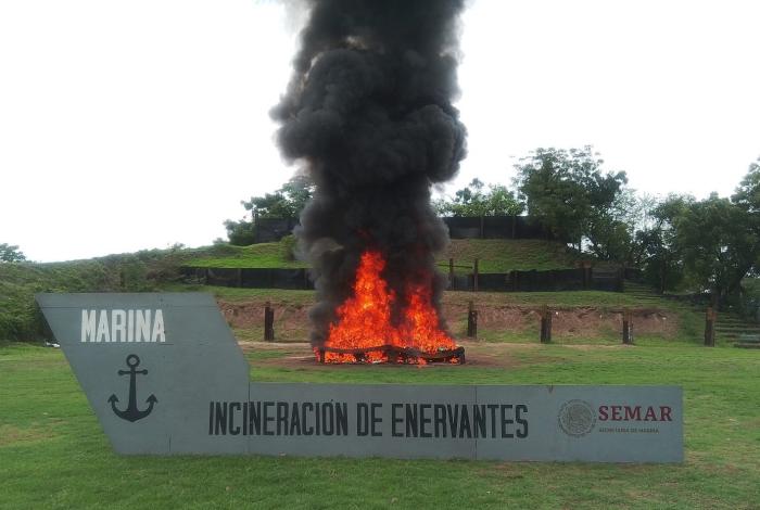 Incineran más de una tonelada de cocaína en LC