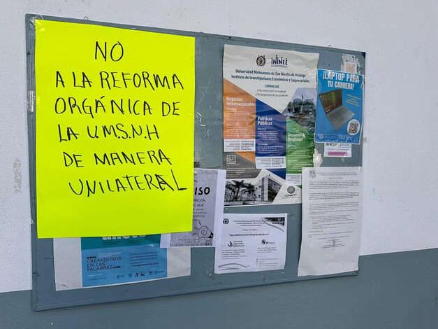 Inconformes con reforma constitucional a UMSNH, académicos advierten acciones