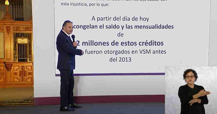 Infonavit congela saldos y mensualidades de 2 millones de créditos hipotecarios otorgados antes de 2013