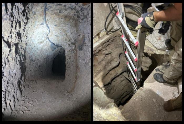 Inhabilitan túnel sin terminar de 79 metros que dirigía hacia Estados Unidos