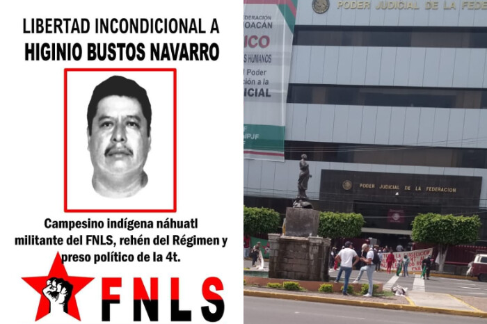 Instalan bloqueo en Camelinas para exigir la liberación del activista Higinio Bustos, acusado de homicidio