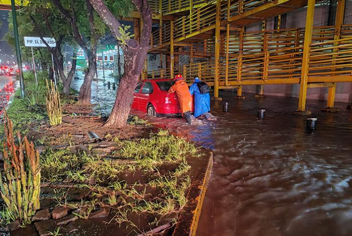 Inundaciones, árboles caídos y accidentes, el saldo de la fuerte tormenta en Morelia