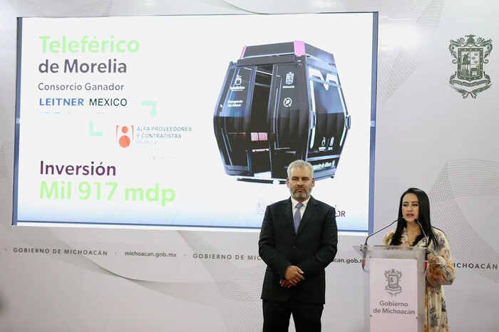 Invierte Michoacán 1,917 millones en nuevo teleférico de Morelia