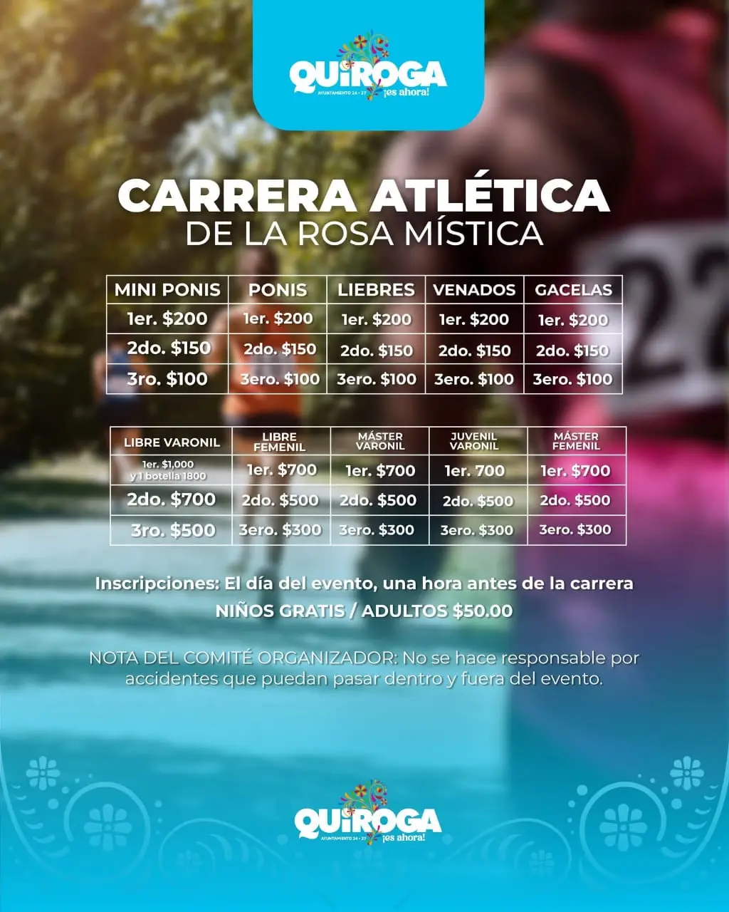 Invita Alma Mireya González a la Carrera Atlética de la Rosa Mística