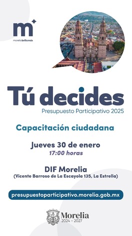 Invita IMPLAN a las capacitaciones ciudadanas en Presupuesto Participativo