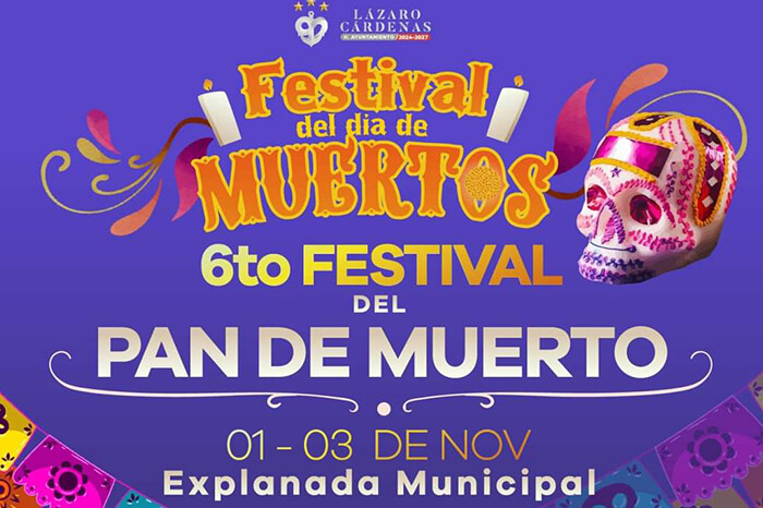 Invitan al 6to Festival del Pan de Muerto en Lázaro Cárdenas