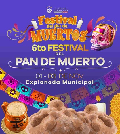 Invitan al 6to Festival del Pan de Muerto en Lázaro Cárdenas