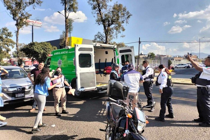 Joven estudiante es atropellada en la avenida Madero, cerca de la décima